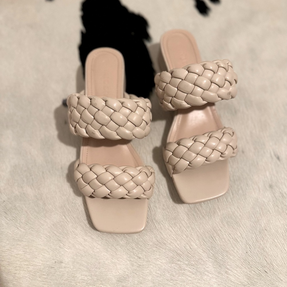 Braided Heeled Sandals